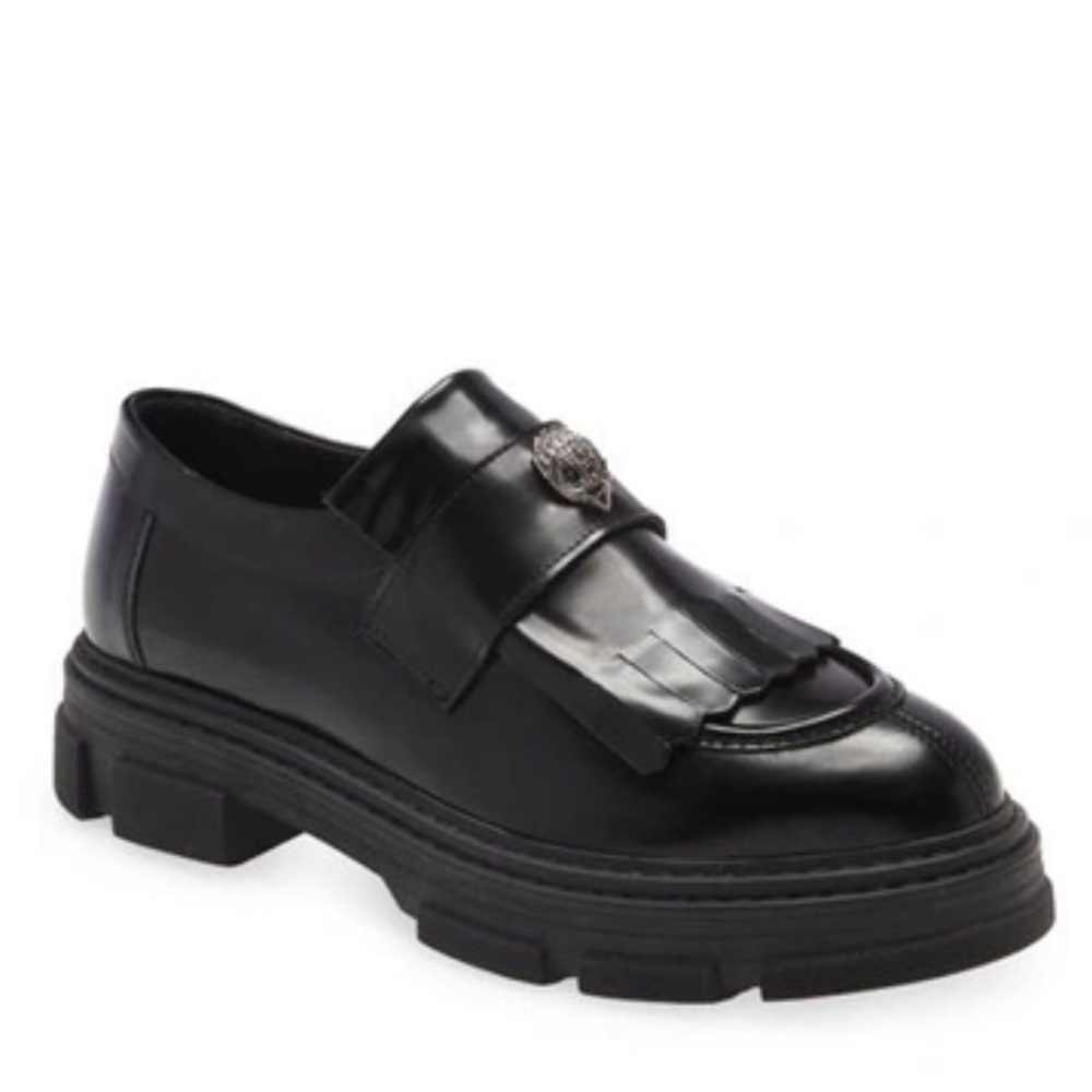 NEW KURT GEIGER bird eagle black loafers size 37